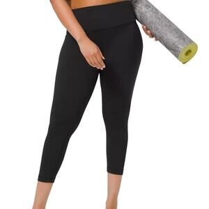 Lululemon Wunder Under High-Rise Tight 25" Cropped Legging Yoga Athletic Black 6